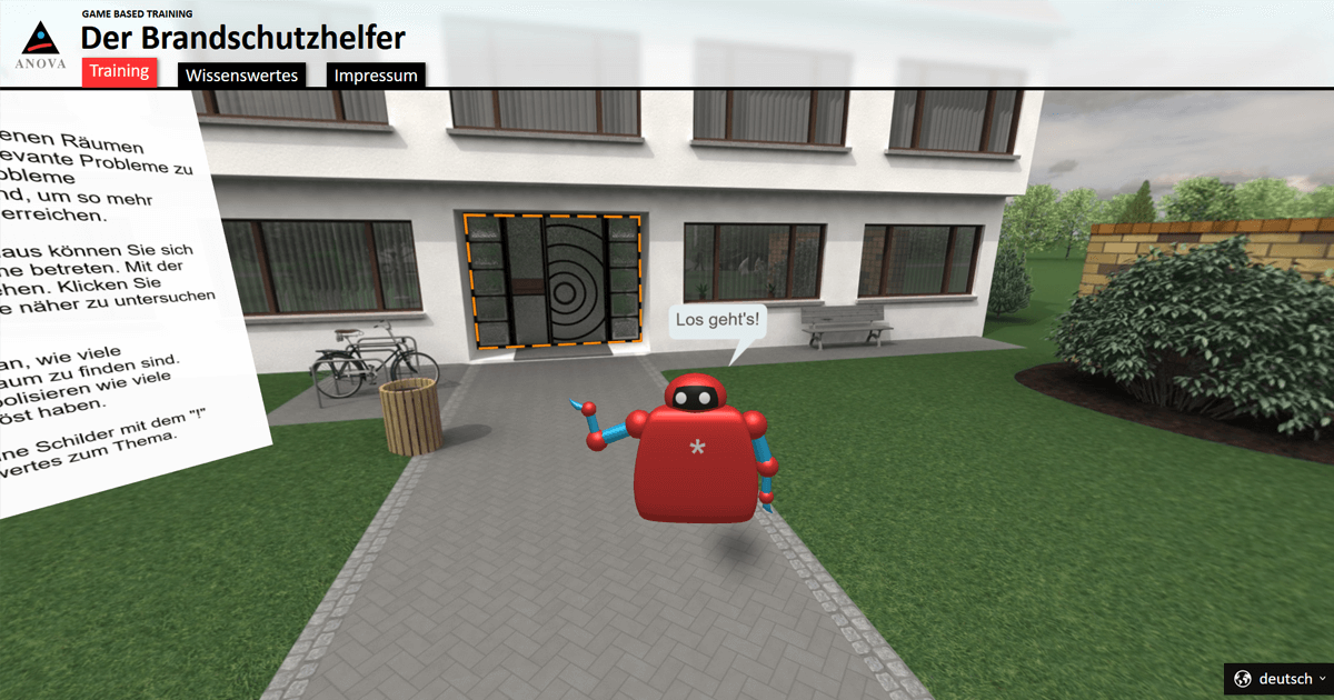 Game Based Training – Der Brandschutzhelfer